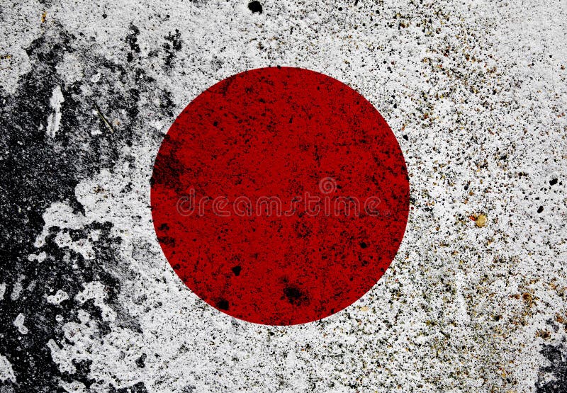 De Vlag van Grunge van Japan stock illustratie De Vlag van Grunge van Japan stock illustratie