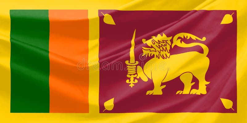De vlag van Sri Lanka