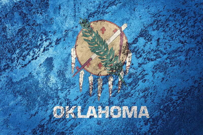 De vlag van de staat van Grungeoklahoma De vlag van achtergrond Oklahoma grunge tekst royalty-vrije stock foto's De vlag van de staat van Grungeoklahoma De vlag van achtergrond Oklahoma grunge tekst royalty-vrije stock foto's