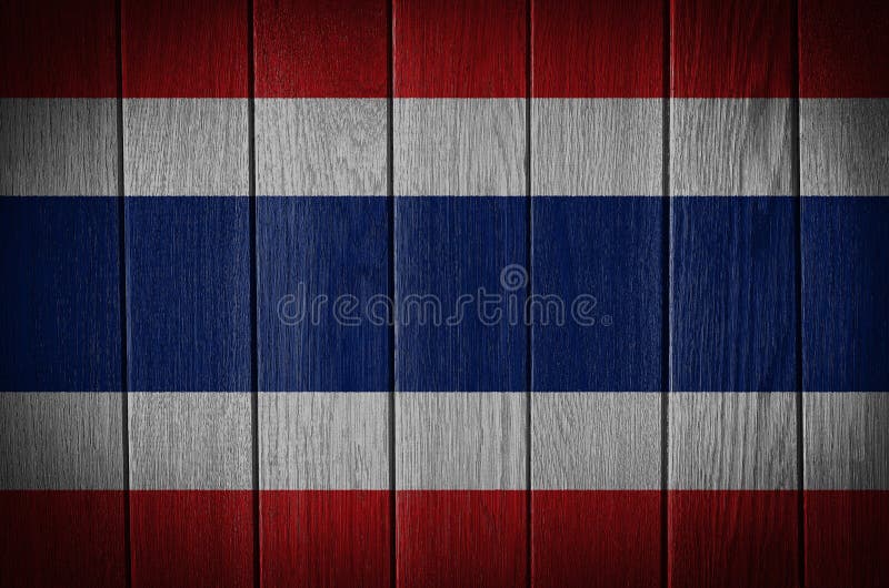 De Vlag van Thailand royalty-vrije stock fotografie De Vlag van Thailand royalty-vrije stock fotografie
