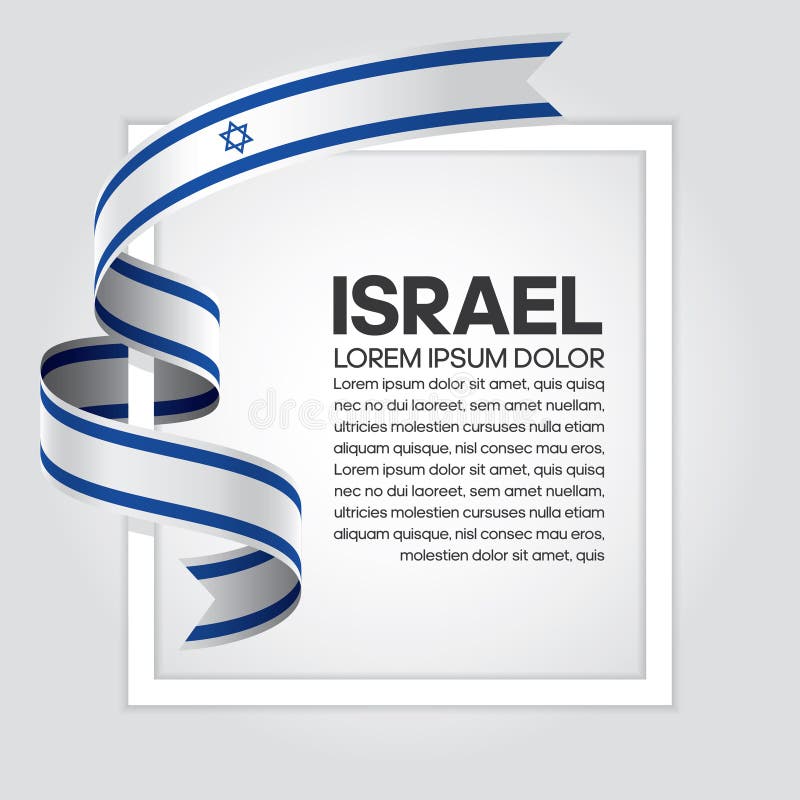 Israël vlag achtergrond stock illustratie