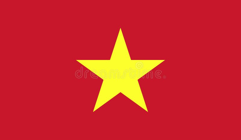 De vlagbeeld van Vietnam vector illustratie De vlagbeeld van Vietnam vector illustratie