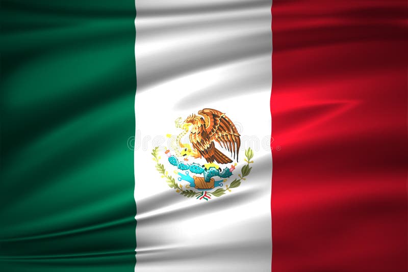 De vlagillustratie van Mexico vector illustratie De vlagillustratie van Mexico vector illustratie