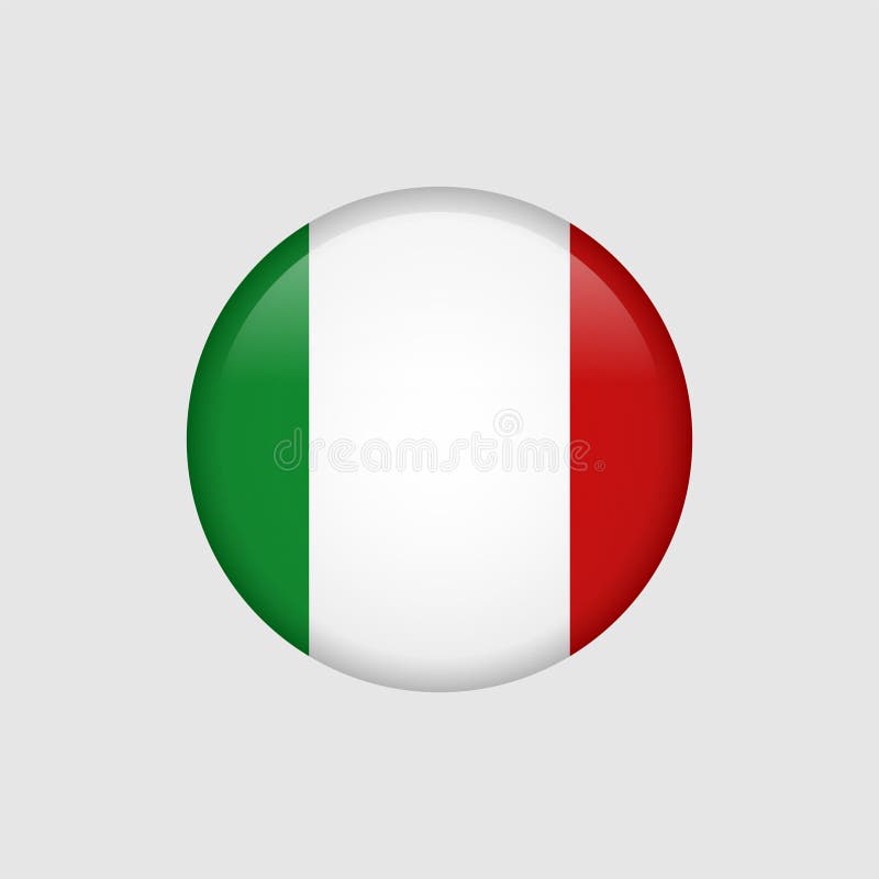 Vector icoon van de Italiaanse vlag 5 vector illustratie