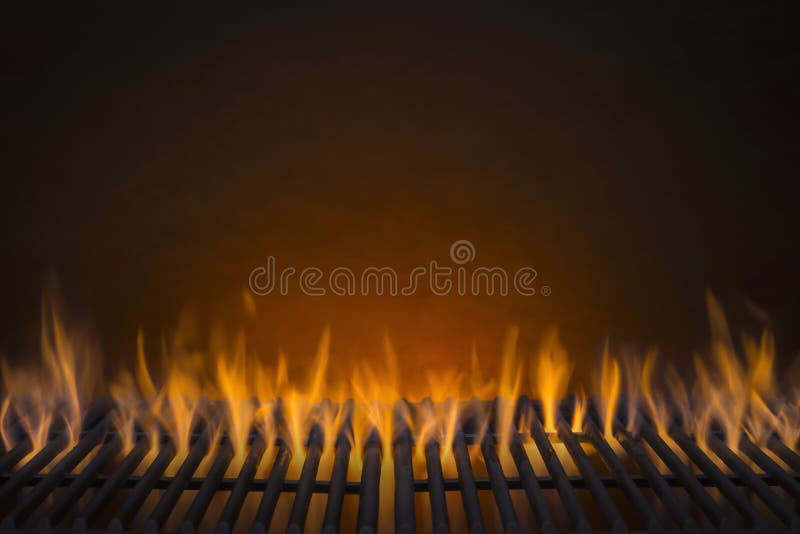 De vlammende Achtergrond van de Barbecuegrill