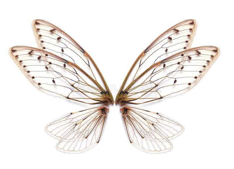 De vleugel van de insectcicade op witte achtergrond wordt geïsoleerd die stock fotografie De vleugel van de insectcicade op witte achtergrond wordt geïsoleerd die stock fotografie