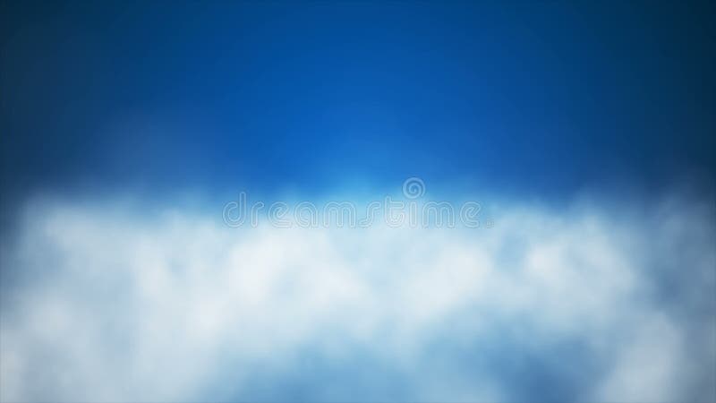 De Vlieg van uitzendingswolken door, Blauw, Hemel, Loopable, 4K