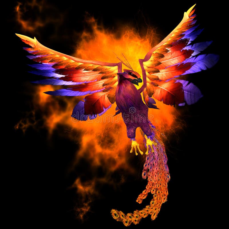 De Vogel van Phoenix vector illustratie De Vogel van Phoenix vector illustratie
