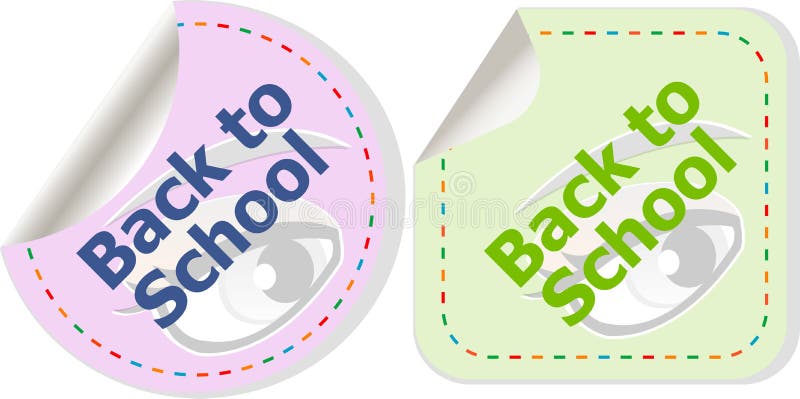 De volta ao ícone da escola Botão do Internet Educação ilustração do vetor De volta ao ícone da escola Botão do Internet Educação ilustração do vetor