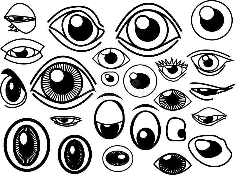 De Voorraad van ogen royalty-vrije illustratie De Voorraad van ogen royalty-vrije illustratie