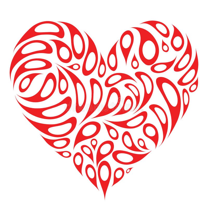 Hartvormig ontwerp royalty-vrije illustratie