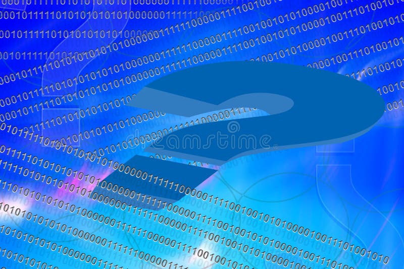 Technische Vraag stock illustratie