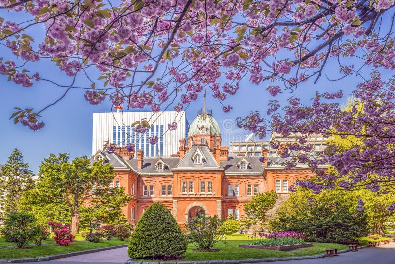 De vroegere bouw van het de overheidsbureau van Hokkaido royalty-vrije stock afbeeldingen De vroegere bouw van het de overheidsbureau van Hokkaido royalty-vrije stock afbeeldingen