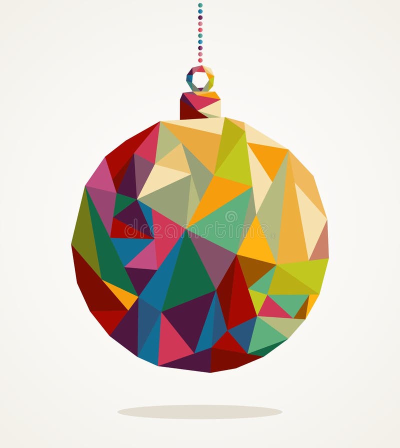 De vrolijke snuisterij van de Kerstmiscirkel met FI van de driehoekssamenstelling EPS10