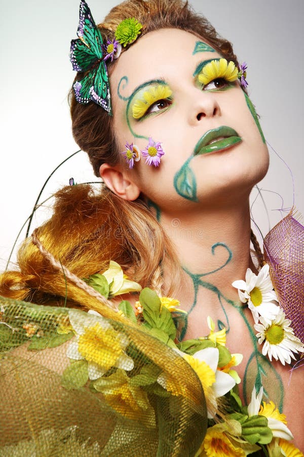 Zomervrouw royalty-vrije stock foto's