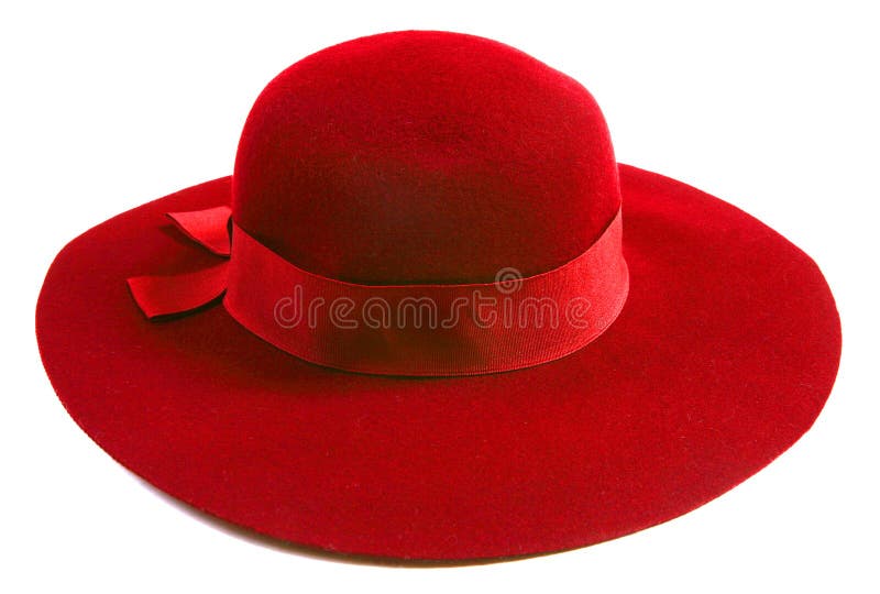 kans gehandicapt Marine De Vrouwen Rode Hoed Van De Luxe Stock Afbeelding - Image of verkoop, hoed:  11836189