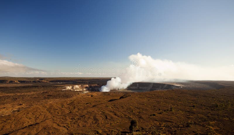 De vulkaan van Kilauea op groot eiland Hawaï royalty-vrije stock fotografie De vulkaan van Kilauea op groot eiland Hawaï royalty-vrije stock fotografie