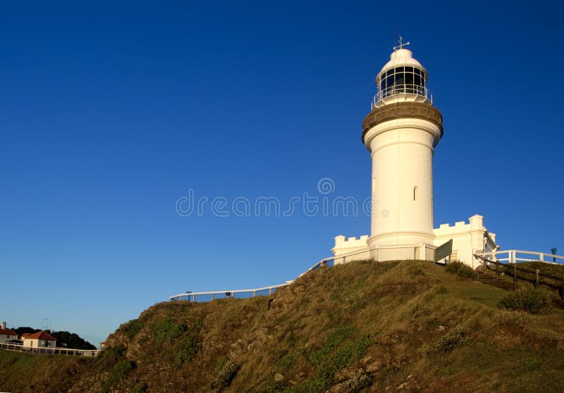 Cape Byron Lighthouse. Eastmost point of Australia. Cape Byron Lighthouse. Eastmost point of Australia.