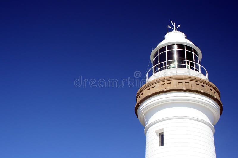 Closeup of the lighthouse at Byron Bay, Australia. Closeup of the lighthouse at Byron Bay, Australia