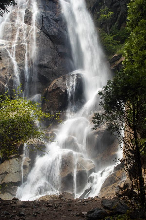 Waterfall inside Kings Canyon National Park, California. Waterfall inside Kings Canyon National Park, California