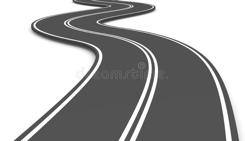 De weg van het asfalt royalty-vrije illustratie De weg van het asfalt royalty-vrije illustratie