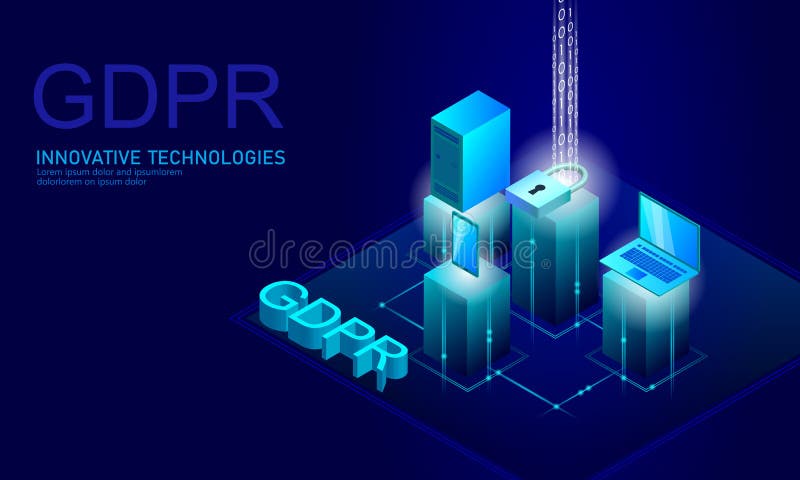 De wet GDPR van de privacygegevensbescherming Gegevensregelgeving gevoelige het schild Europese Unie van de informatieveiligheid vector illustratie De wet GDPR van de privacygegevensbescherming Gegevensregelgeving gevoelige het schild Europese Unie van de informatieveiligheid vector illustratie