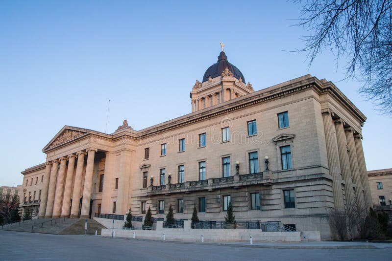 De Wetgevende Bouw van Manitoba stock afbeeldingen De Wetgevende Bouw van Manitoba stock afbeeldingen