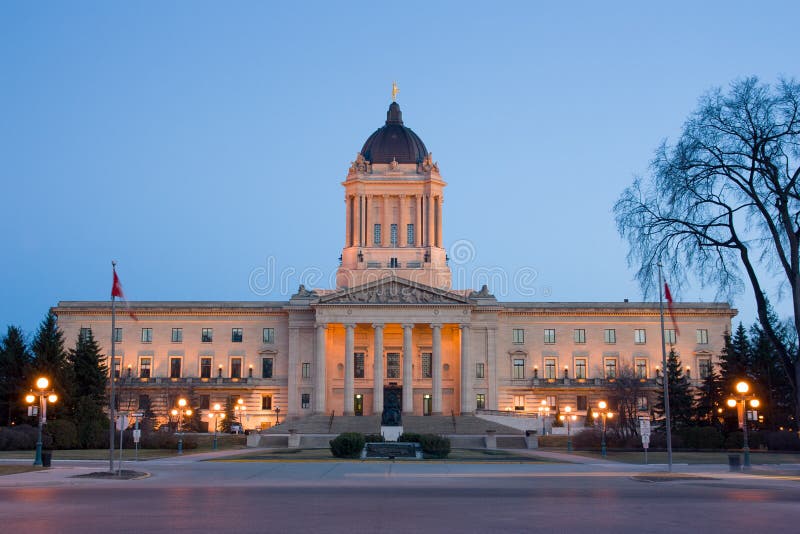 De Wetgevende Bouw van Manitoba stock afbeelding De Wetgevende Bouw van Manitoba stock afbeelding