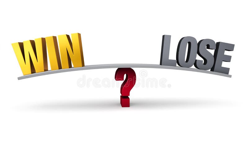 De winst of verliest? vector illustratie De winst of verliest? vector illustratie