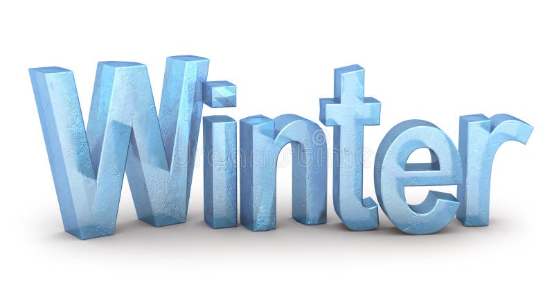 De Winter van Word van ijs stock illustratie De Winter van Word van ijs stock illustratie