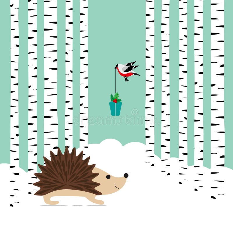 De winterkaart stock illustratie De winterkaart stock illustratie