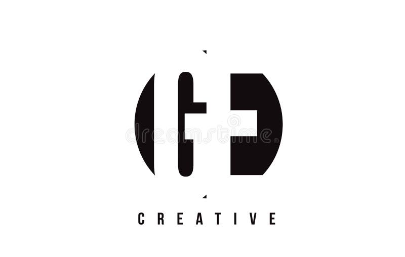 De Witte Brief Logo Design van GE G E met Cirkelachtergrond