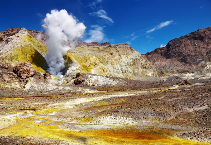 White Island Volcano, New Zealand. White Island Volcano, New Zealand