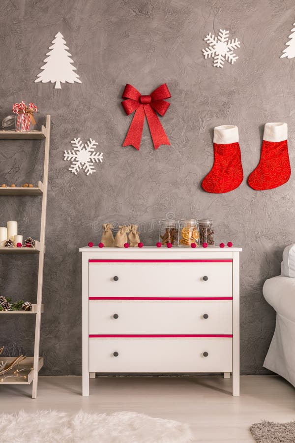 De woonkamer van de Kerstmisstijl stock foto De woonkamer van de Kerstmisstijl stock foto