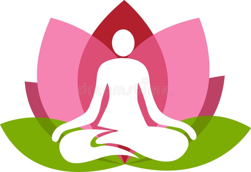 De yoga van Lotus vector illustratie De yoga van Lotus vector illustratie