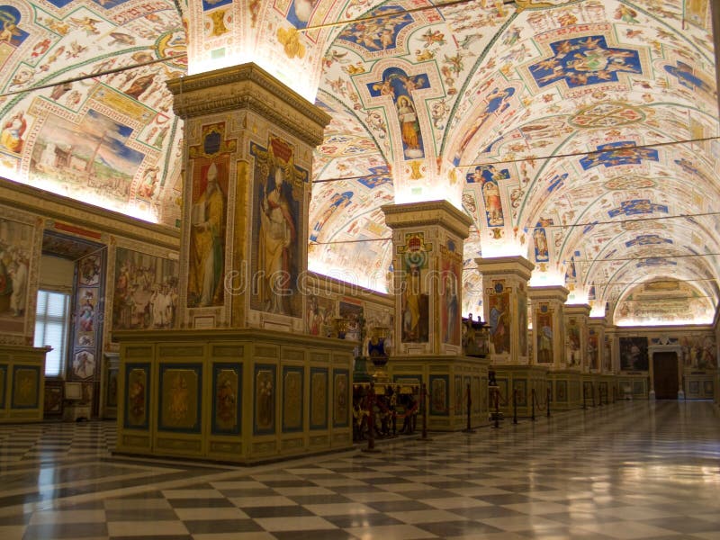 De Zaal van het Museum van Vatikaan stock afbeelding De Zaal van het Museum van Vatikaan stock afbeelding