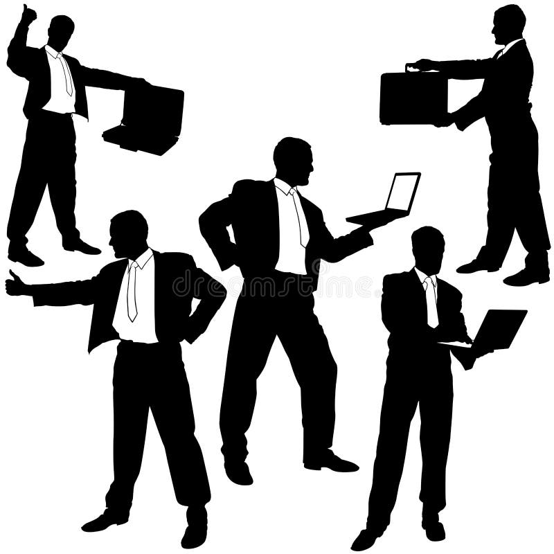 De zaken tonen Silhouetten vector illustratie De zaken tonen Silhouetten vector illustratie