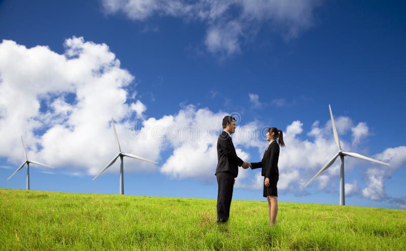 De zaken van Eco en bedrijfsmensen stock afbeeldingen De zaken van Eco en bedrijfsmensen stock afbeeldingen