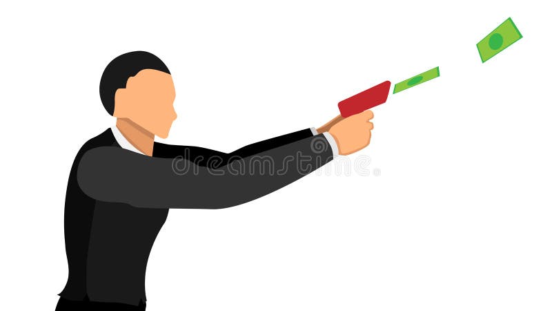 De zakenlieden verspillen geld vlak ontwerp met afzonderlijke achtergrond Financi?le Vrijheid vector illustratie De zakenlieden verspillen geld vlak ontwerp met afzonderlijke achtergrond Financi?le Vrijheid vector illustratie