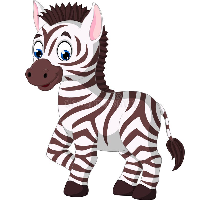 De zebra van het beeldverhaal stock illustratie De zebra van het beeldverhaal stock illustratie