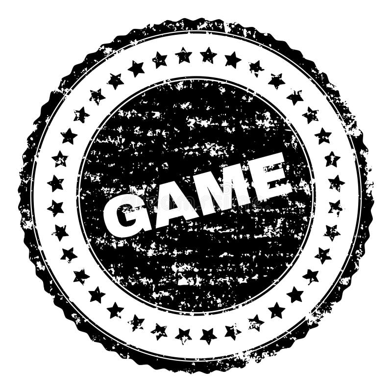 De Zegelverbinding van het Grunge Geweven SPEL vector illustratie De Zegelverbinding van het Grunge Geweven SPEL vector illustratie