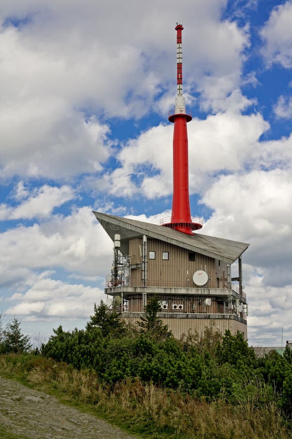 De zender van de televisie op hora Lysa stock afbeelding