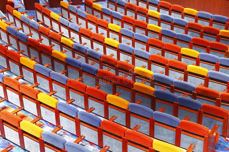 De zetels van het theater stock afbeelding De zetels van het theater stock afbeelding