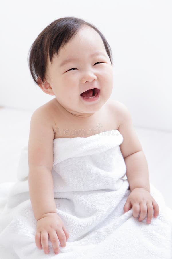 De zoete leuke glimlach van de Baby royalty-vrije stock afbeelding De zoete leuke glimlach van de Baby royalty-vrije stock afbeelding