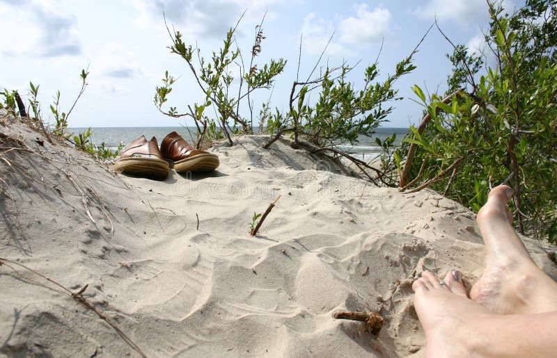 De zomer. Strand. Vakantie. Schoenen II royalty-vrije stock foto De zomer. Strand. Vakantie. Schoenen II royalty-vrije stock foto