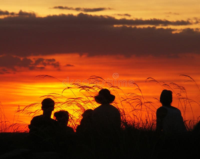 De Zonsondergang van Kakadu