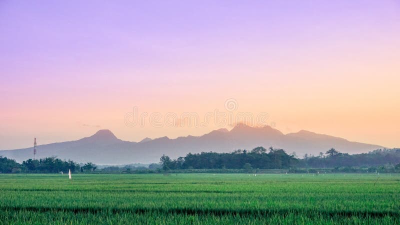 De zonsopgang zet muria, Indonesië op royalty-vrije stock afbeeldingen De zonsopgang zet muria, Indonesië op royalty-vrije stock afbeeldingen