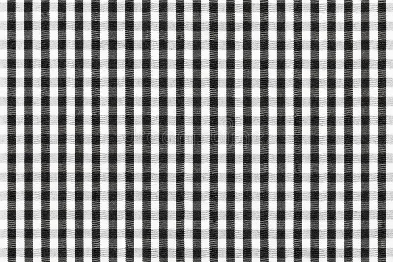 De zwart-witte Textuur van de Plaid Textielstof royalty-vrije stock foto De zwart-witte Textuur van de Plaid Textielstof royalty-vrije stock foto