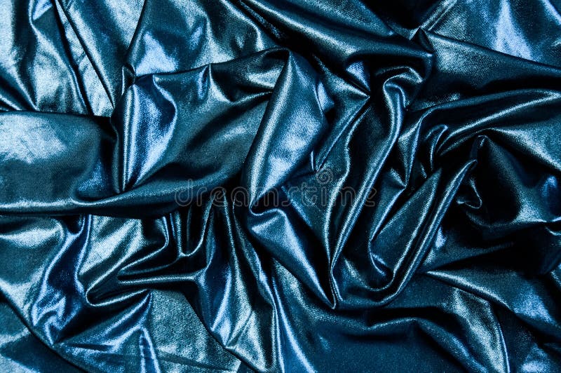 De zwarte blauwe abstracte textielachtergrond van doekgolven Stof als hoogteolie Donker behang royalty-vrije stock afbeelding De zwarte blauwe abstracte textielachtergrond van doekgolven Stof als hoogteolie Donker behang royalty-vrije stock afbeelding