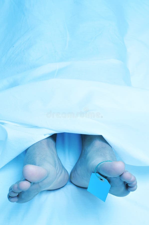 Dead body with a blank toe tag stock images Dead body with a blank toe tag stock images